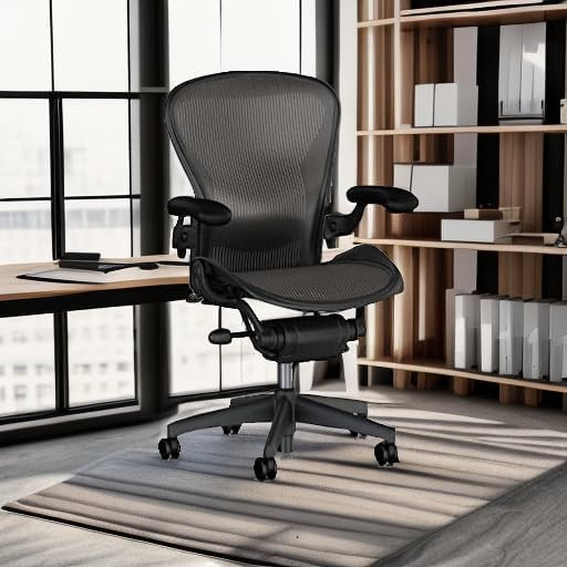 Herman Miller Aeron Executive Office Chair Stainless Steel  Size B Fully Adjustable Arms lumbar Support Open Box