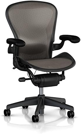 Herman Miller Aeron Executive Office Chair Stainless Steel  Size B Fully Adjustable Arms lumbar Support Open Box