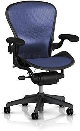 Herman Miller Aeron Executive Office Chair Stainless Steel  Size B Fully Adjustable Arms lumbar Support Open Box