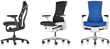 Herman Miller Embody Ergonomic Office Chair   Fully Adjustable Arms and Carpet Casters   Black Rhythm