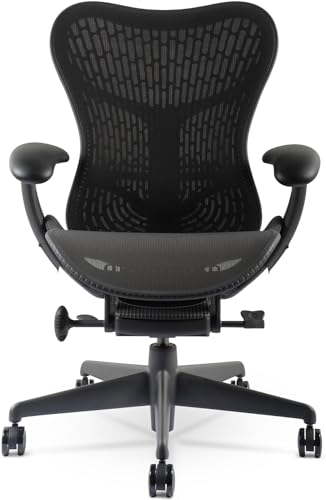 Herman Miller Mirra 2 Chair   Fully Adjustable Arm Seat Depth Tilt Tension Control Mesh Backrest Lumbar Support   Repackaged Home Office Desk Chair
