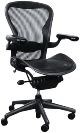 Herman Miller Office Chair Size B   Fully Adjustable with All Features Included  Quick and Easy Assembly  Renewed  10 Year Warranty  Hardwood Floor Roller Blade Style Wheels Included