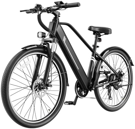 Heybike Electric Bikes for Adults  26 Ebikes for Men  Peak 1200W Adults Electric Bicycle with Removable Battery  Front Suspension