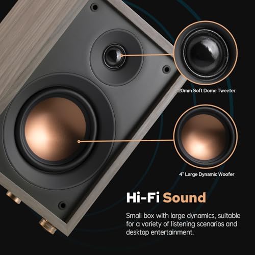HiVi Swans Oasis 140 Passive Speakers  2 Way HiFi Bookshelf Speakers for TV Desktop Stereo or Home Theater Surround Sound   Needs Amplifier or Receiver to Operate