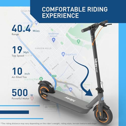 Hiboy S2 Pro/S2 MAX Electric Scooter  500W Motor  10 Solid Tires  25 40 4 Miles Range  19 Mph Folding Commuter Electric Scooter for Adults  Optional Seat 