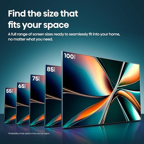Hisense 100 Class U6 Series Mini LED 4K UHD Smart Fire TV  100U65QF  2025 Model    QLED  Native 144Hz  HDR10   Dolby Vision IQ  Dolby Atmos  Game Mode Pro  ALLM  Alexa Built in  Black