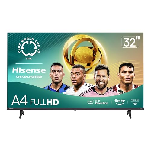 Hisense 32 Inch Class A4 Series FHD 1080p Smart Fire TV  32A4NF  2025 Model    DTS Virtual  X  Slim Bezel Design  Alexa Built in