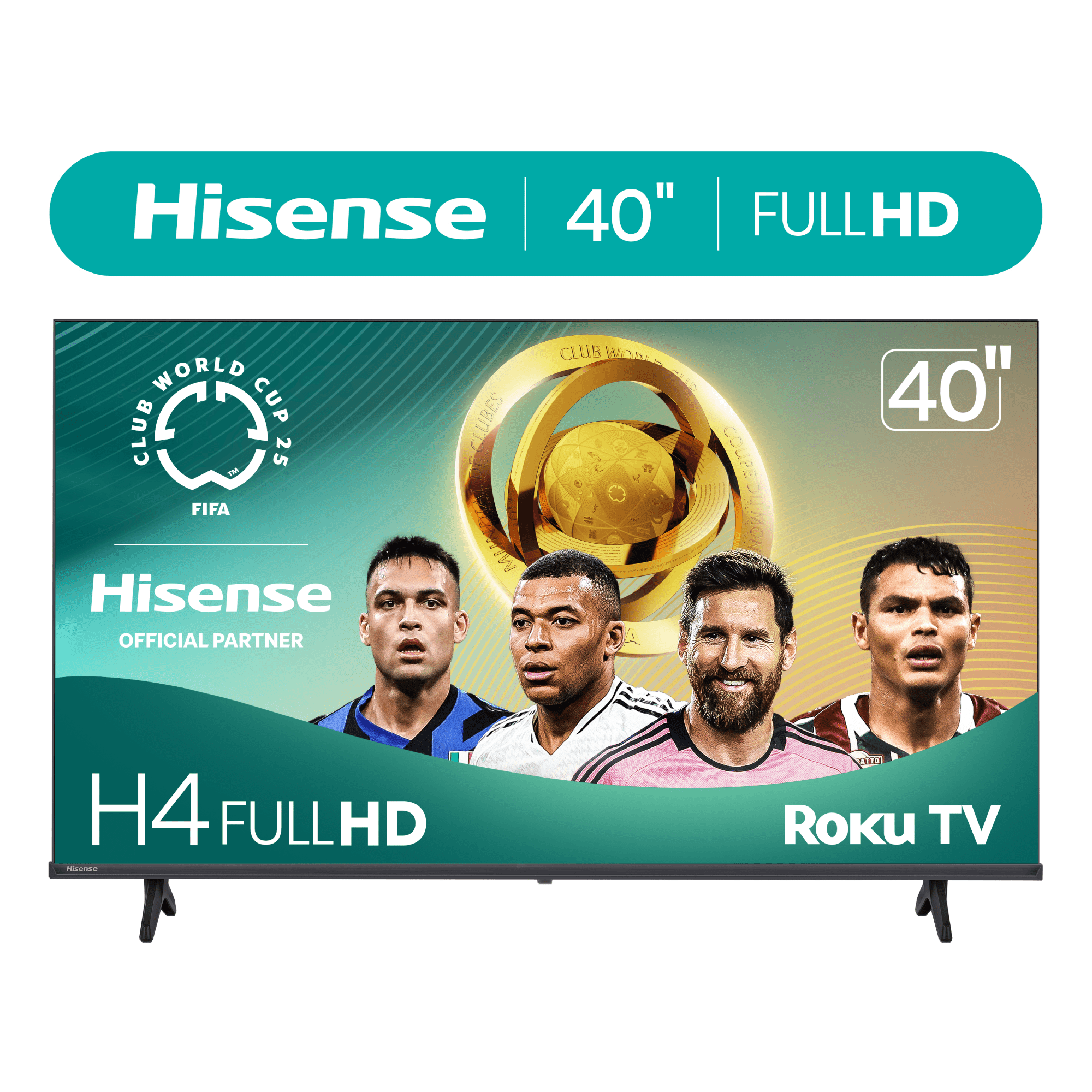 Hisense 40 Inch Class H4 Series FHD Roku Smart TV  40H4030F1    1080P Full HD LCD Screen  LED TV  DTS TruSurround Sound  Motion Rate 120  Gaming Mode