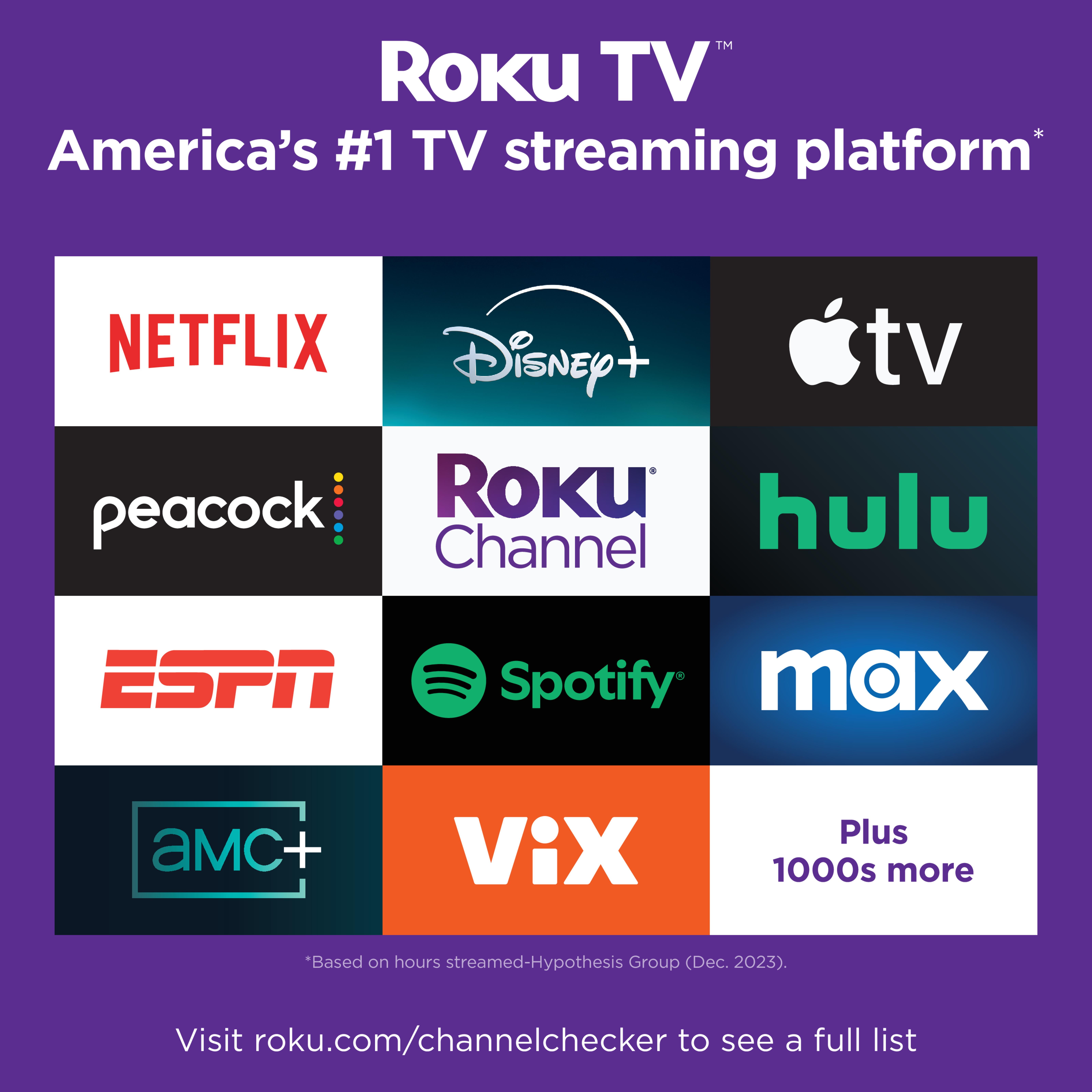Hisense 40 Inch Class H4 Series FHD Roku Smart TV  40H4030F1    1080P Full HD LCD Screen  LED TV  DTS TruSurround Sound  Motion Rate 120  Gaming Mode