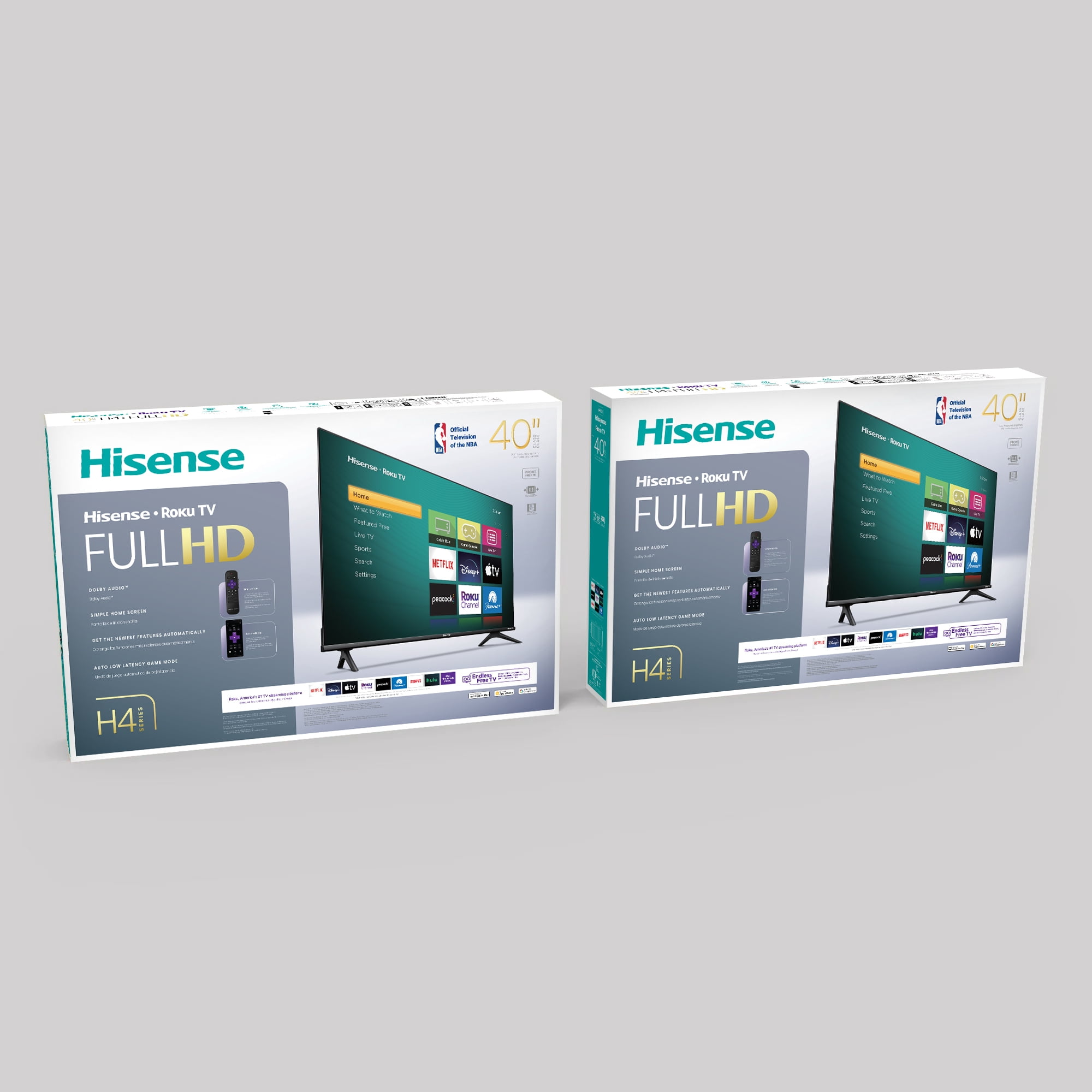Hisense 40 Inch Class H4 Series FHD Roku Smart TV  40H4030F1    1080P Full HD LCD Screen  LED TV  DTS TruSurround Sound  Motion Rate 120  Gaming Mode
