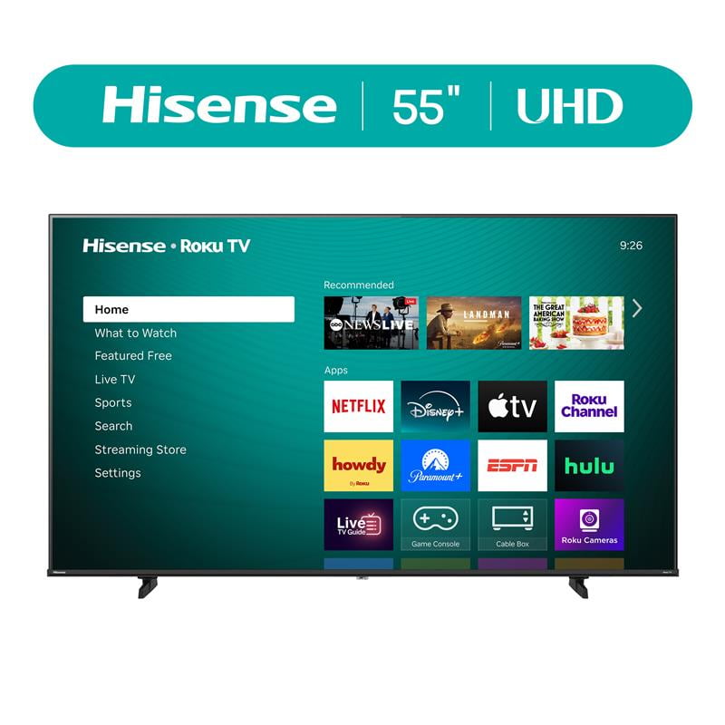 Hisense 55" Class H5 Series 4K UHD Roku Smart TV  55H5BR    Dolby Vision  HDR10  DTS  Studio Sound   AI Sports Mode  Game Mode Plus with VRR  Bezel less Design  Roku TV OS