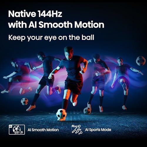 Hisense 55 Class U6 Series Mini LED 4K UHD Smart Fire TV  55U65QF  2025 Model    QLED  Native 144Hz  HDR10   Dolby Vision IQ  Dolby Atmos  Game Mode Pro  ALLM  Alexa Built in  Black