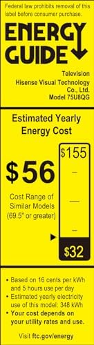 Hisense 55 Class U8 Mini LED ULED 4K UHD Google Smart TV  55U8QG  2025 Model    QLED  Native 165Hz  VRR 288  Up to LD5600  5000 Nits  HDR10   Dolby Vision IQ   Atmos  IMAX Enhanced  4 1 2 Ch Audio