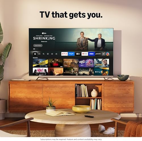 Hisense 55 E6 Cinema Series QLED 4K UHD Smart Fire TV  55E6QF  2025 Model    QLED  AI Light Sensor  Dolby Vision   Atmos  Voice Remote with Alexa  Motion Rate 120  HDR 10  Adaptive  Game Mode Plus