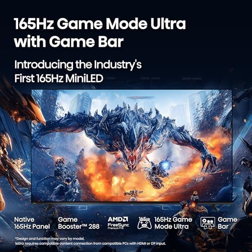 Hisense 55 U7 Mini LED ULED 4K UHD Best Premium Gaming Google Smart TV  55U75QG  2025 Model    QLED  Native 165Hz  VRR 288  Up to 3000 Nits  HDR10   Dolby Vision IQ   Atmos  IMAX Enhanced  2 1 2 Ch