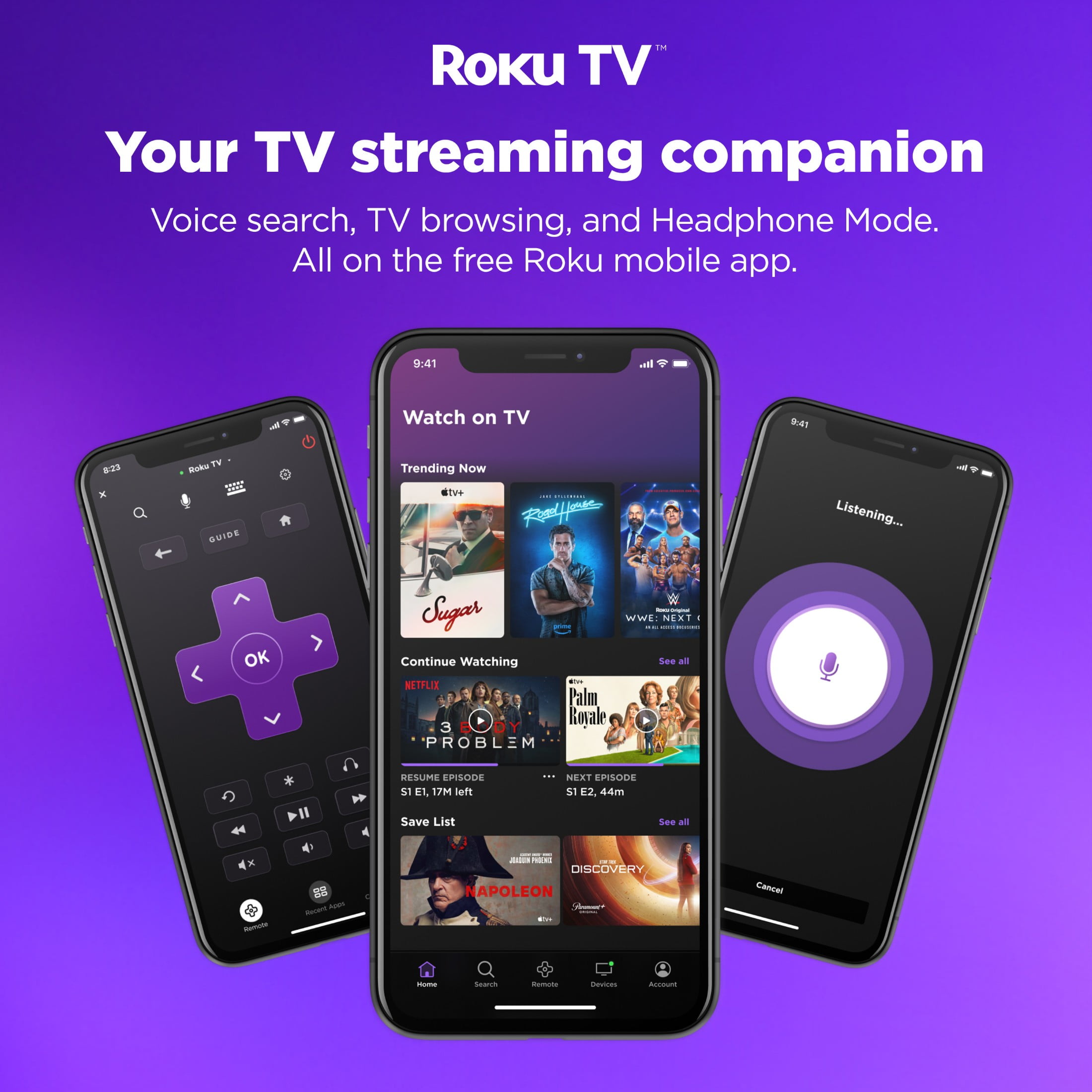 Hisense 58" Class 4K UHD LED LCD Roku Smart TV HDR R6 Series 58R6E3