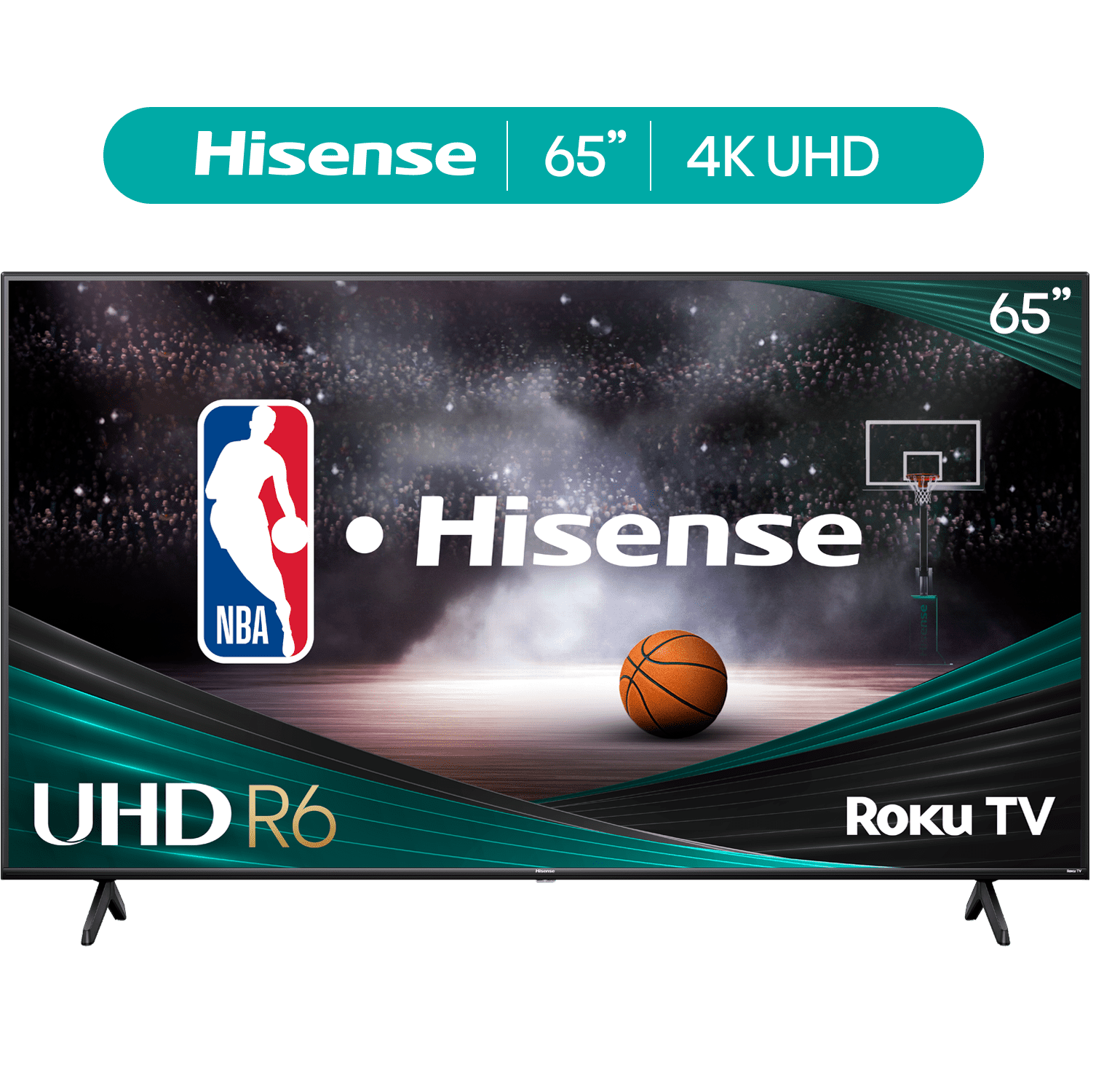 Hisense 65" Clase 4K UHD LCD Roku Smart TV HDR R6 Serie 65R6E4