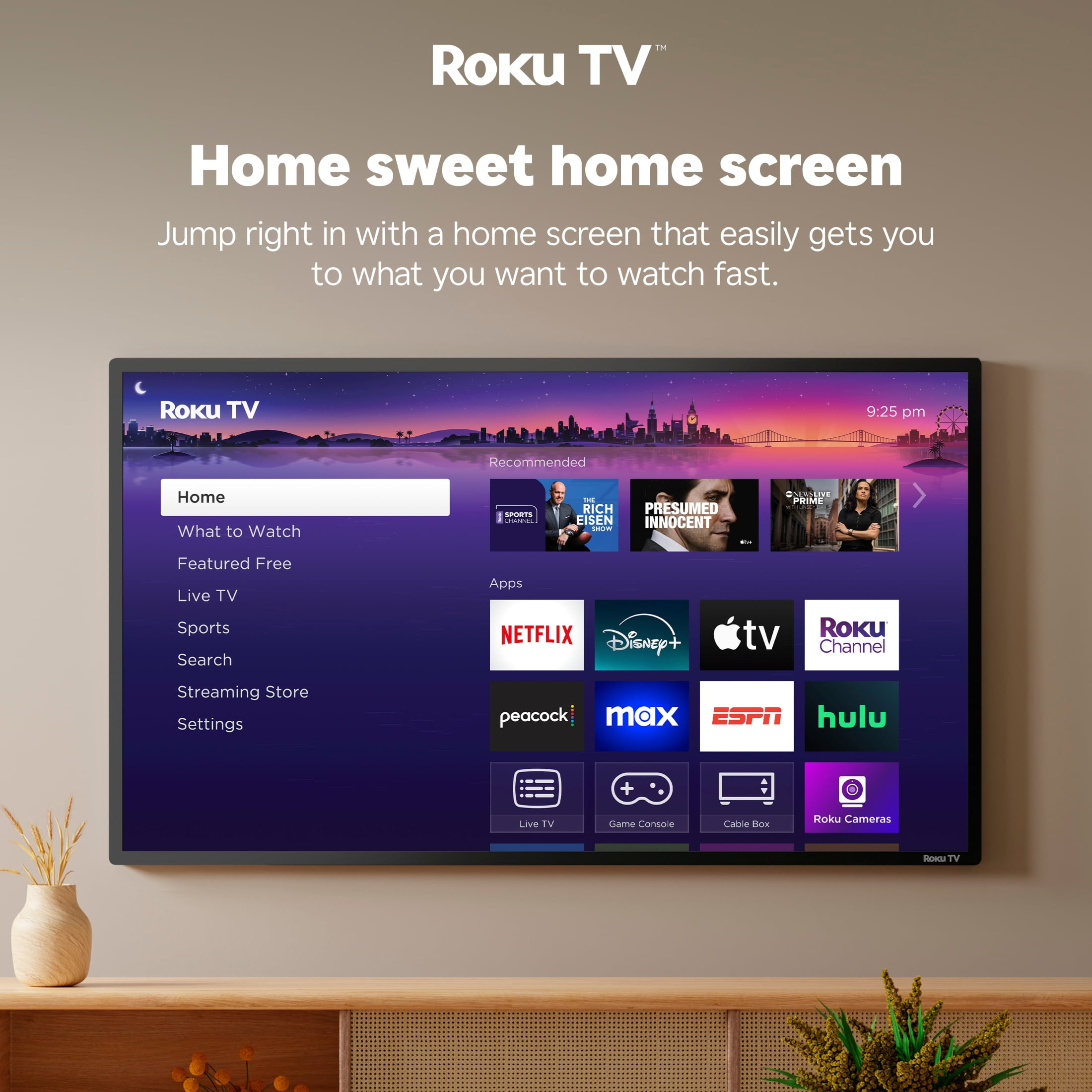 Hisense 65" Clase 4K UHD LCD Roku Smart TV HDR R6 Serie 65R6E4
