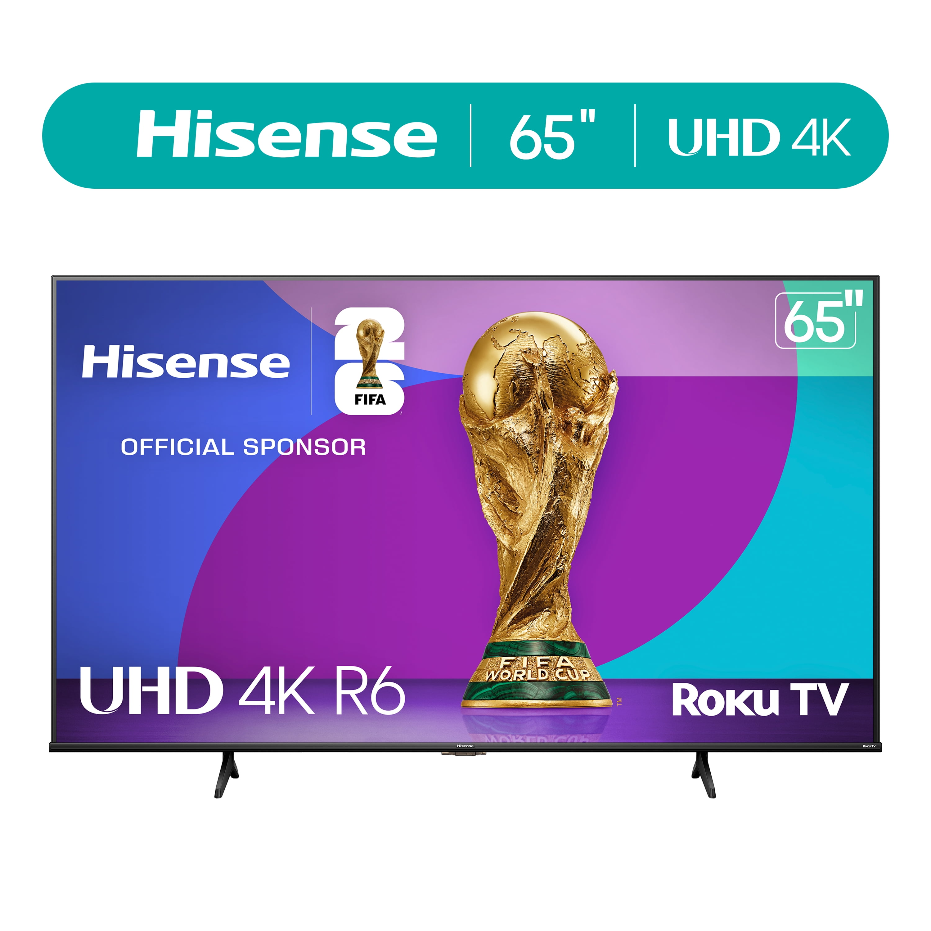Hisense 65" Class 4K UHD LCD Roku Smart TV HDR R6 Series 65R6E4