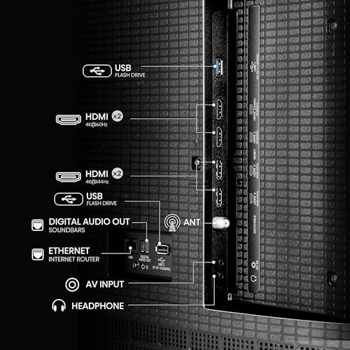 Hisense 65 Class U6 Series Mini LED 4K UHD Smart Fire TV  65U65QF  2025 Model    QLED  Native 144Hz  HDR10   Dolby Vision IQ  Dolby Atmos  Game Mode Pro  ALLM  Alexa Built in  Black