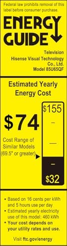 Hisense 65 Class U6 Series Mini LED 4K UHD Smart Fire TV  65U65QF  2025 Model    QLED  Native 144Hz  HDR10   Dolby Vision IQ  Dolby Atmos  Game Mode Pro  ALLM  Alexa Built in  Black