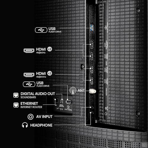 Hisense 65 Class U6 Series Mini LED 4K UHD Smart Fire TV  65U65QF  2025 Model    QLED  Native 144Hz  HDR10   Dolby Vision IQ  Dolby Atmos  Game Mode Pro  ALLM  Alexa Built in  Black