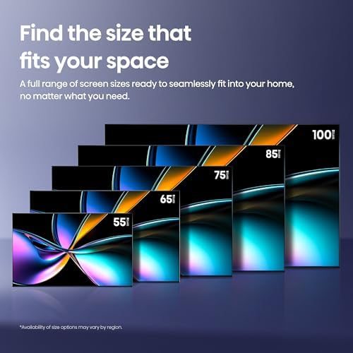 Hisense 65 U7 Mini LED ULED 4K UHD Best Premium Gaming Google Smart TV  65U75QG  2025 Model    QLED  Native 165Hz  VRR 288  Up to 3000 Nits  HDR10   Dolby Vision IQ   Atmos  IMAX Enhanced  2 1 2 Ch