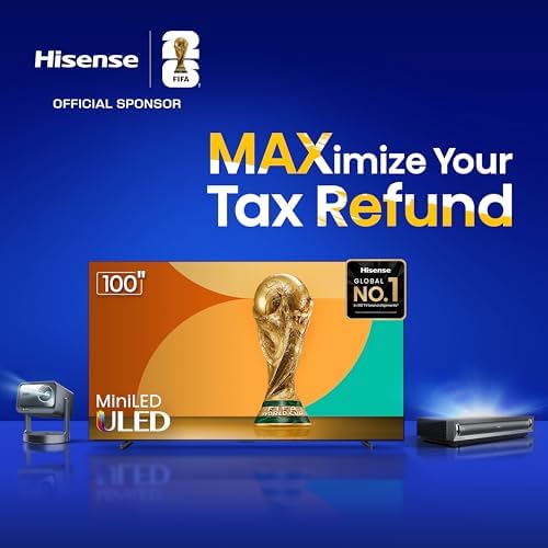 Hisense 65 U7 Mini LED ULED 4K UHD Best Premium Gaming Google Smart TV  65U75QG  2025 Model    QLED  Native 165Hz  VRR 288  Up to 3000 Nits  HDR10   Dolby Vision IQ   Atmos  IMAX Enhanced  2 1 2 Ch