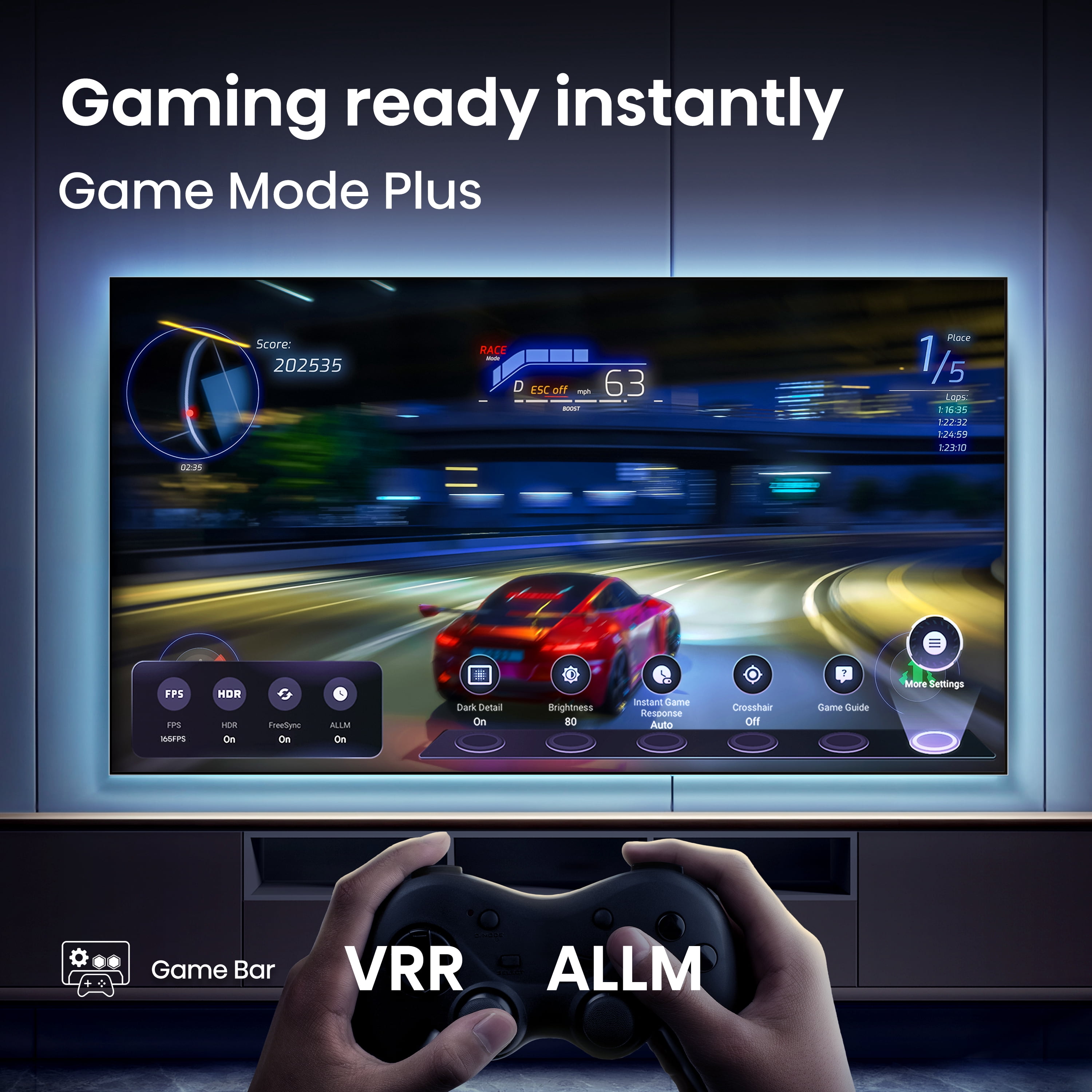 Hisense 75" M7 Series Mini LED QLED 4K UHD Google Smart TV  75M7SG  2026 Model    Mini LED  Hi   QLED  Dolby Vision  HDR10   Built in Subwoofer  Game Mode Pro  AI Smooth Motion  Google Assistant