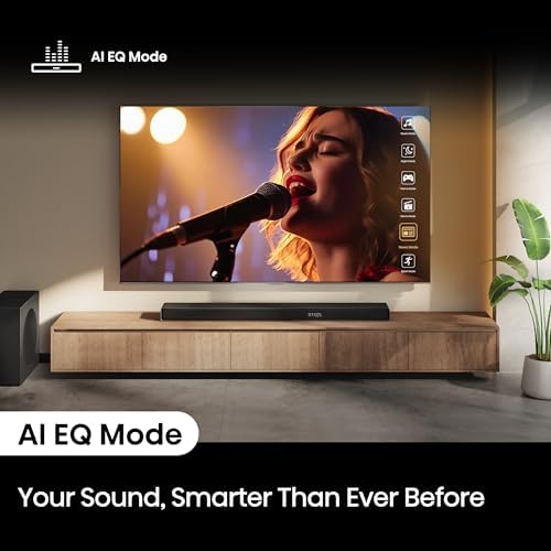 Hisense AX5140Q 5 1 4ch Home Theater Soundbar with Wireless Subwoofer and Rear Surround Speakers Up Firing Speakers Dolby Atmos DTS X Bluetooth 5 3 HDMI eARC App Control & Remote Control 7 EQ Modes