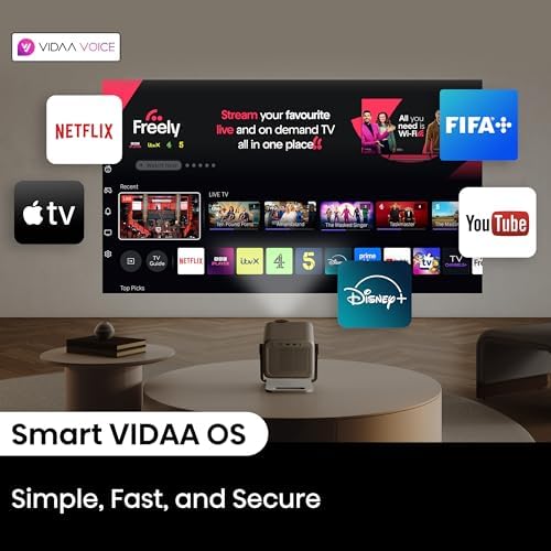 Hisense M2 Pro  Triple Laser Smart Portable Lifestyle Projector  4K UHD  65    200   1 300 Lumens  Dolby Vision Optical Zoom  Intelligent Screen Adjustments  Vidaa OS  Netflix Included  2025 Model 