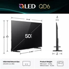 Hisense   50" Class QD6 Series Hi QLED 4K UHD Smart Fire TV  2025 