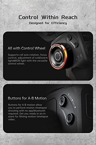 Hohem iSteady M6 Gimbal Stabilizer for Smartphone  3 Axis Cell Phone Stabilizer Built in OLED Display 400g Payload Reverse Charging Android and iPhone Gimbal with Inception Motion Timelapse