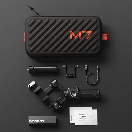 Hohem iSteady M7 Gimbal Stabilizer for iPhone 3 Axis Gimbal for Smartphone w/AI Tracking Detachable Remote Extendable Pole Magnetic Light Phone Stabilizer for Video Recording   Hohem M6 Kit Upgrade