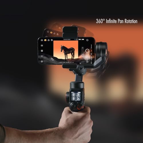 Hohem iSteady M7 Gimbal Stabilizer for iPhone 3 Axis Gimbal for Smartphone w/AI Tracking Detachable Remote Extendable Pole Magnetic Light Phone Stabilizer for Video Recording   Hohem M6 Kit Upgrade