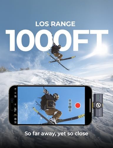 Hollyland Lark M2 Wireless Microphone for iPhone15/16/17&Android  USB C Mini Lapel Microphone Wireless  1000ft Range  Hi Fi Audio  Noise Cancellation  30H Battery for Video Recording  Streaming