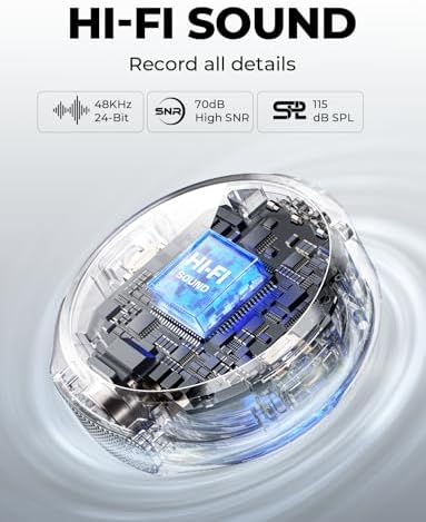 Micrófono inalámbrico Hollyland Lark M2 para iPhone/Cámara/Android/PC, Audio de alta fidelidad 48kHz/24-bit, Alcance de 300m, Cancelación de ruido, 40h de uso, YouTube, Vlog, Transmisión (2TX + 3RX +