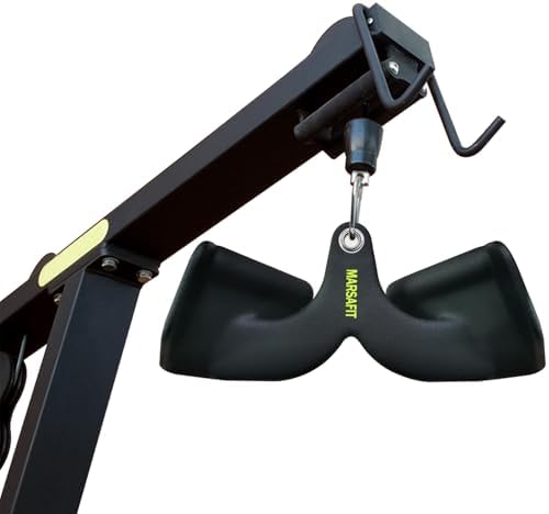 Home Gym Fitness Rowing T bar V bar Pulley Cable Machine Attachment  Bicep Curl Tricep Lat pulldown Bar Back Strength Training Handle Grips Lat Pull Down Bar for Seat Row Workout