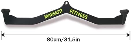 Home Gym Fitness Rowing T bar V bar Pulley Cable Machine Attachment  Bicep Curl Tricep Lat pulldown Bar Back Strength Training Handle Grips Lat Pull Down Bar for Seat Row Workout