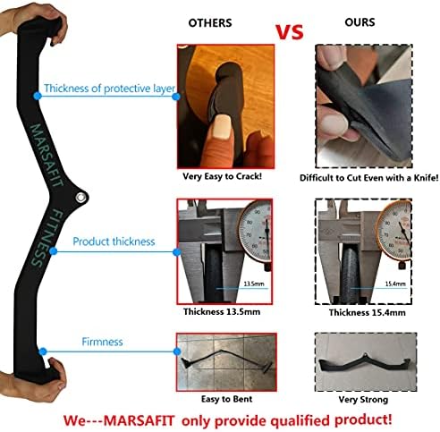 Home Gym Fitness Rowing T bar V bar Pulley Cable Machine Attachment  Bicep Curl Tricep Lat pulldown Bar Back Strength Training Handle Grips Lat Pull Down Bar for Seat Row Workout