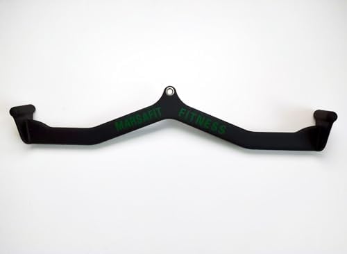 Home Gym Fitness Rowing T bar V bar Pulley Cable Machine Attachment  Bicep Curl Tricep Lat pulldown Bar Back Strength Training Handle Grips Lat Pull Down Bar for Seat Row Workout