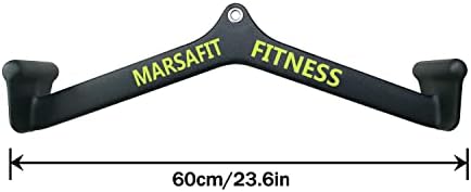 Home Gym Fitness Rowing T bar V bar Pulley Cable Machine Attachment  Bicep Curl Tricep Lat pulldown Bar Back Strength Training Handle Grips Lat Pull Down Bar for Seat Row Workout