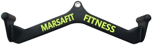 Home Gym Fitness Rowing T bar V bar Pulley Cable Machine Attachment  Bicep Curl Tricep Lat pulldown Bar Back Strength Training Handle Grips Lat Pull Down Bar for Seat Row Workout