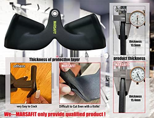 Home Gym Fitness Rowing T bar V bar Pulley Cable Machine Attachment  Bicep Curl Tricep Lat pulldown Bar Back Strength Training Handle Grips Lat Pull Down Bar for Seat Row Workout