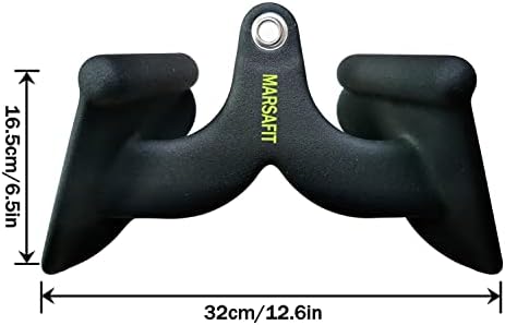 Home Gym Fitness Rowing T bar V bar Pulley Cable Machine Attachment  Bicep Curl Tricep Lat pulldown Bar Back Strength Training Handle Grips Lat Pull Down Bar for Seat Row Workout