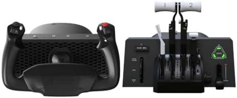 Honeycomb Aeronautical Alpha Flight Controls LITE Bundle with Black Bravo Throttle Quadrant Lite  2 Items 