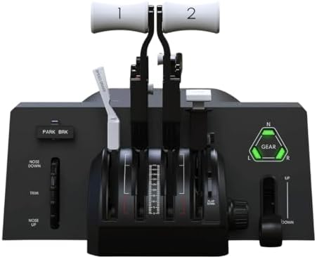Honeycomb Aeronautical Alpha Flight Controls LITE Bundle with Black Bravo Throttle Quadrant Lite  2 Items 
