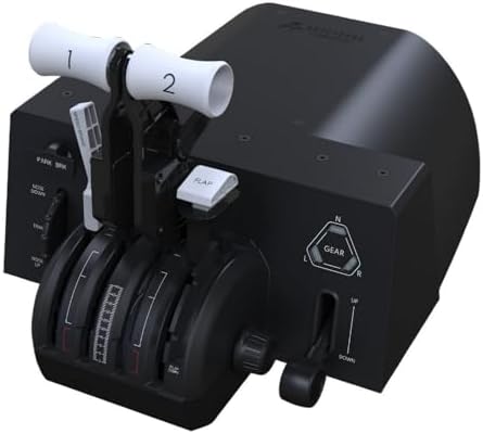 Honeycomb Aeronautical Alpha Flight Controls LITE Bundle with Black Bravo Throttle Quadrant Lite  2 Items 