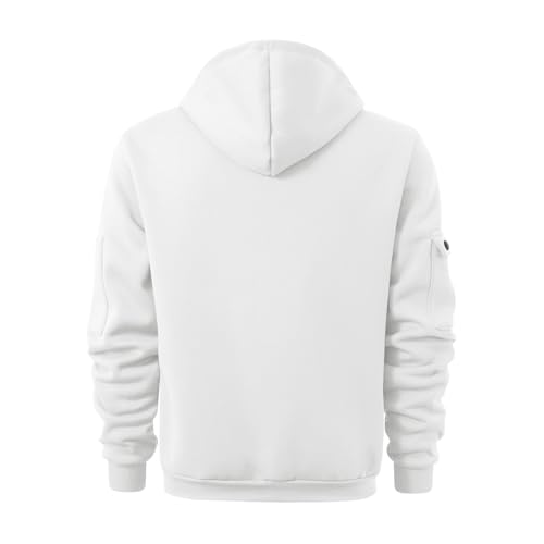 Hoodies for Men Quarter Zip Oversized Pullover Sweatshirts Fall 2025 Loose Fit Casual Hooded with Pocket