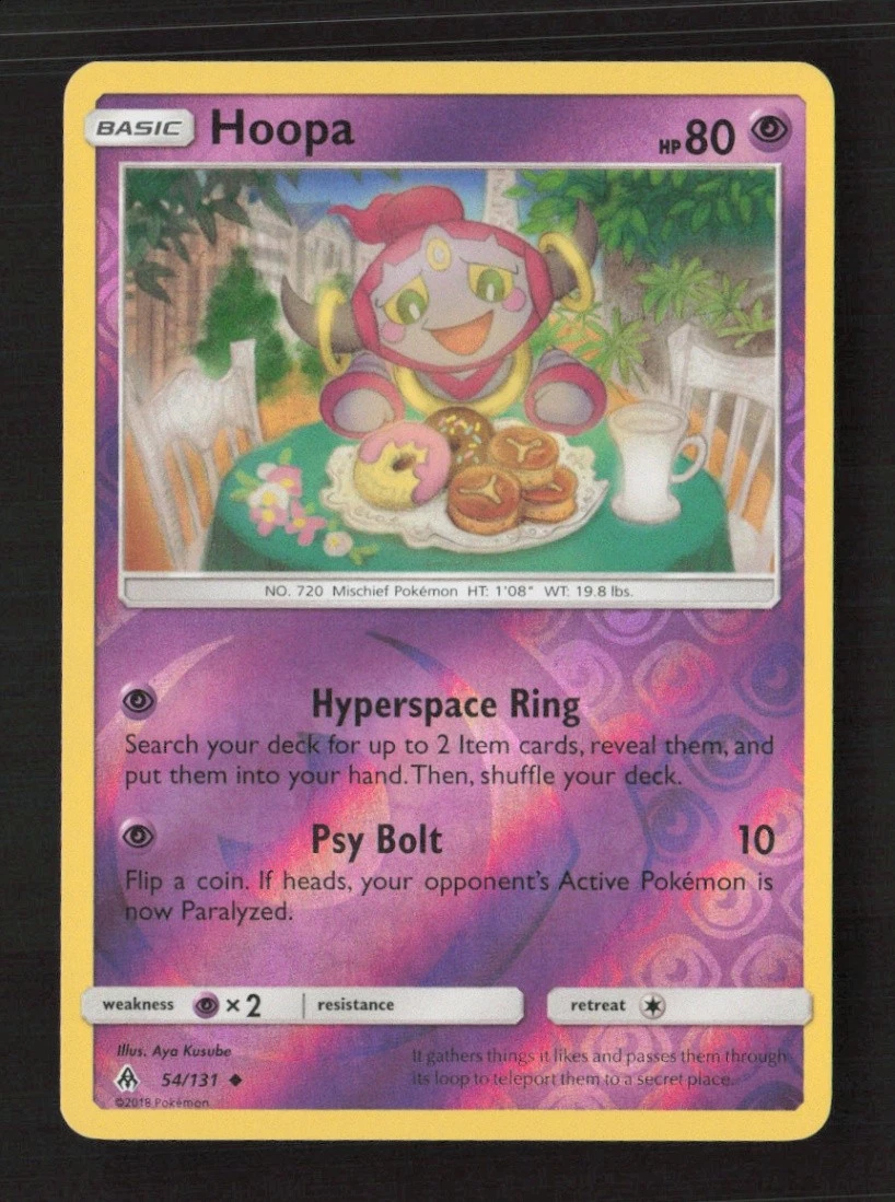 Hoopa Uncommon Reverse Holo SM   Forbidden Light 54/131 LP Pokémon TCG